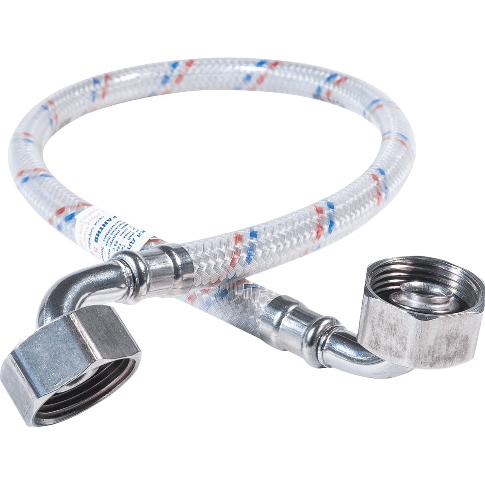 Изображение товара Гибкая подводка для воды ЦС 3/4 Г-угол 2.5 м нейлон сталь для бытовых систем