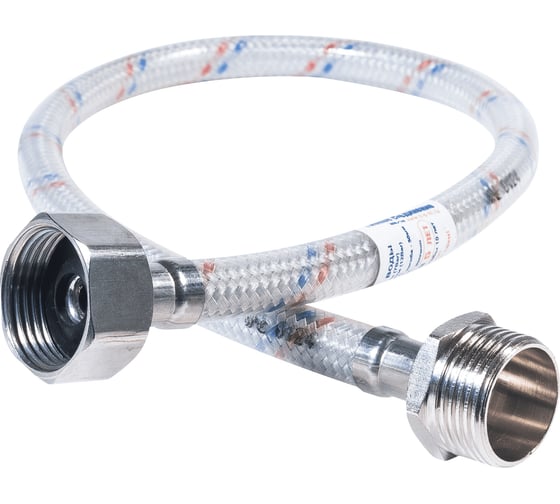 Изображение товара Гибкая подводка для воды ЦС, нейлон, 3/4”Г х 3/4"Ш L-120 см, штука ГП002125