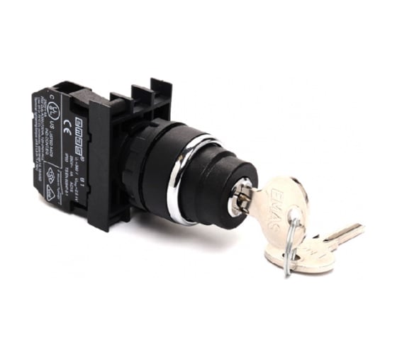 Изображение товара Кнопка с ключом Emas 0-1, с фиксацией, 250 В AC, 4 А B100AC20