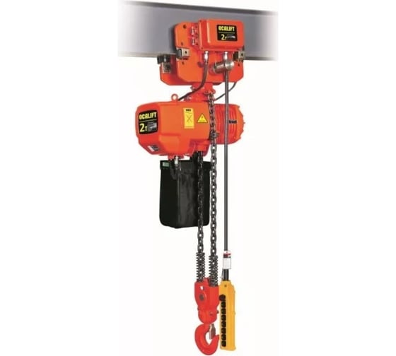 Изображение товара Таль электрическая цепная передвижная OCALIFT ТЭЦ 02-02S 2т, 9м, 380в oca0202st9m