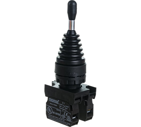 Изображение товара Кнопка-джойстик Emas 2-х позиционный, без фиксации, 250 В AC, 4 А CP101DJ21