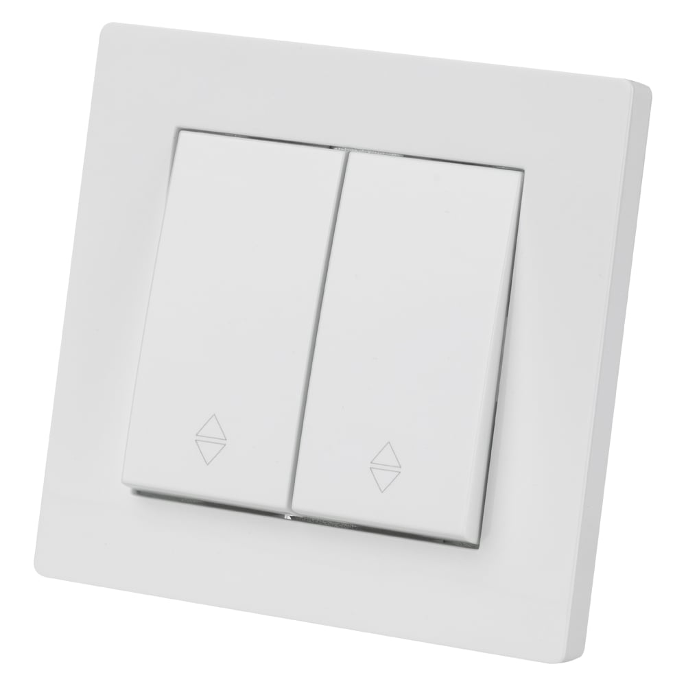 Изображение товара Выключатель TDM ELECTRIC на 2 направления 2 клавиши белый Сенеж SQ1816-0016