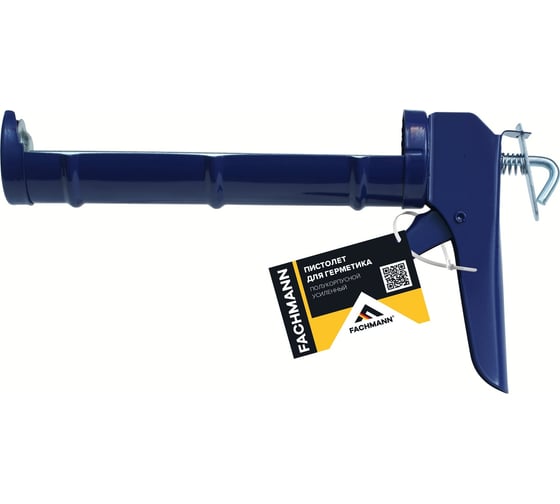 Изображение товара Пистолет для герметика Fachmann полукорпусной, усиленный 06.017