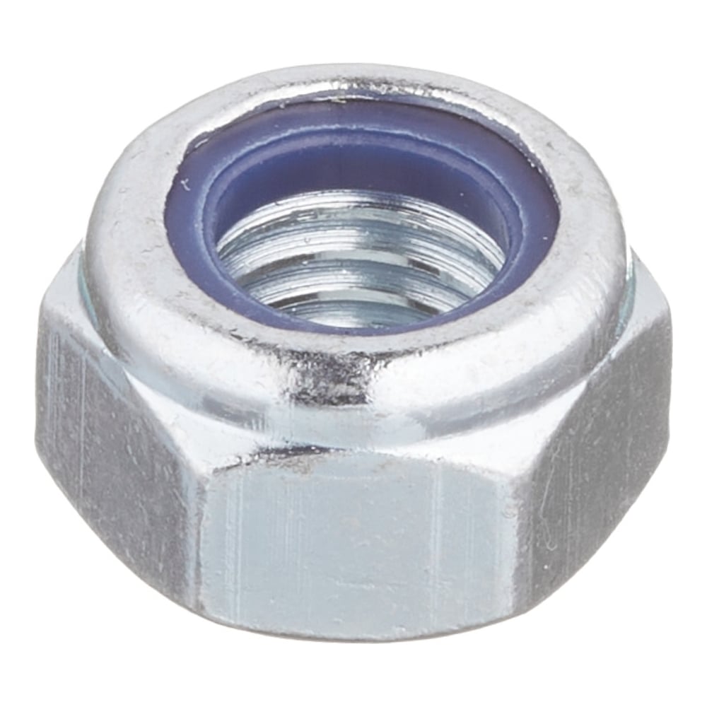 Изображение товара Гайка шестигранная со стопорным кольцом BEFAST DIN 985, покрытие белый цинк, М8, 10 шт. 985F0810S