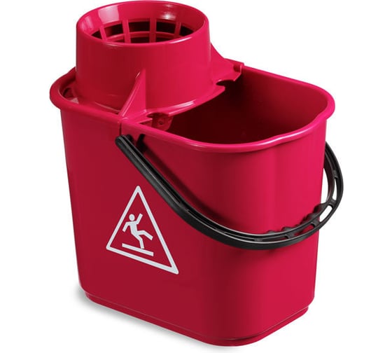 Изображение товара Ведро TTS Easy с отжимом, красное 14л 00005040