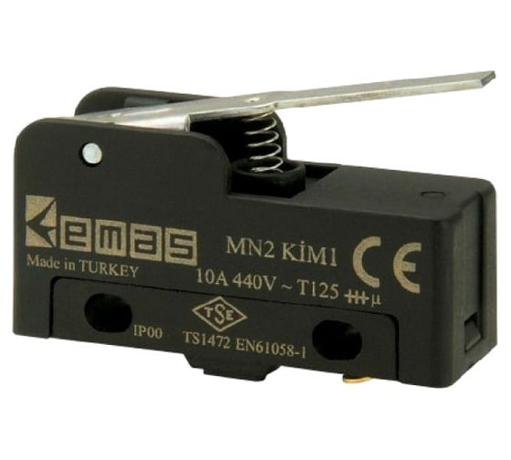 Изображение товара Мини-выключатель Emas с коротким рычажком,440В, 10А. MN2KIM1