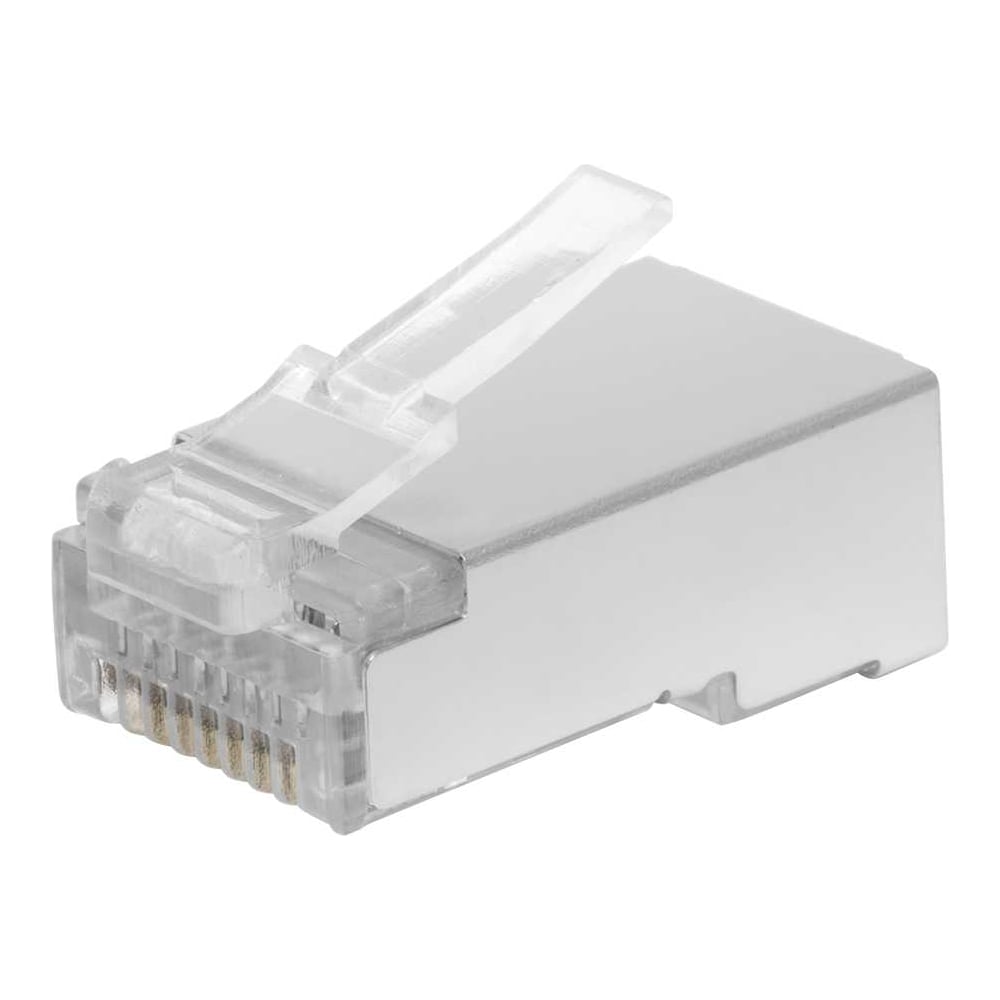 Изображение товара Коннекторы SUPRLAN 8P8C F/UTP Cat.5e, комплект 100 шт надежные разъемы RJ-45 Изображение товара Коннекторы SUPRLAN 8P8C F/UTP Cat.5e, комплект 100 шт надежные разъемы RJ-45