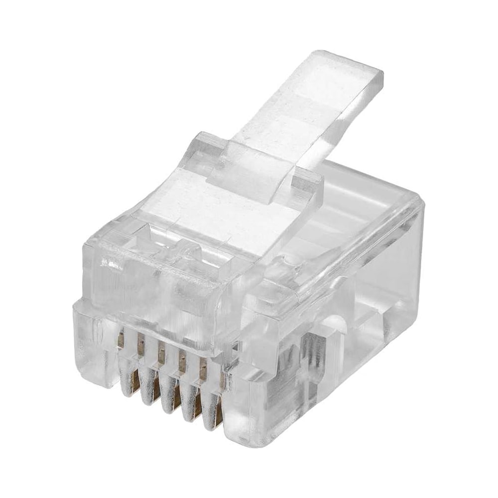 Изображение товара Коннекторы SUPRLAN 6P6C RJ-11 100 шт телефонные разъемы