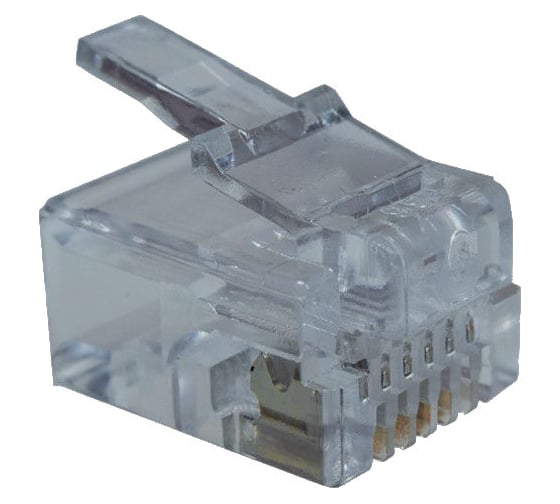 Изображение товара Коннекторы SUPRLAN 6P6C /RJ-11/ /100 pcs/ 10-0228