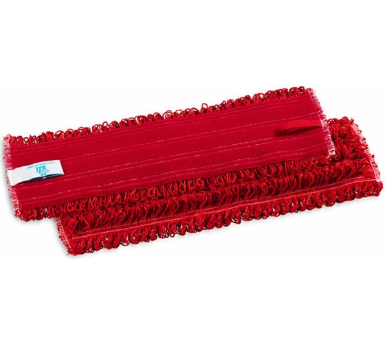Изображение товара Моп TTS Microriccio с липучками, микрофибра, краcный, 40х10,5 см 0RR00745MR