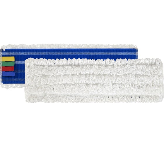 Изображение товара Моп TTS Microriccio с липучками, микрофибра, белый, 60х10,5 см 0M000706