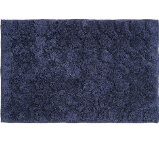 Изображение товара Коврик для ванной Tkano Essential Bubbles темно-синего цвета, 50x80 см TK23-BM0006
