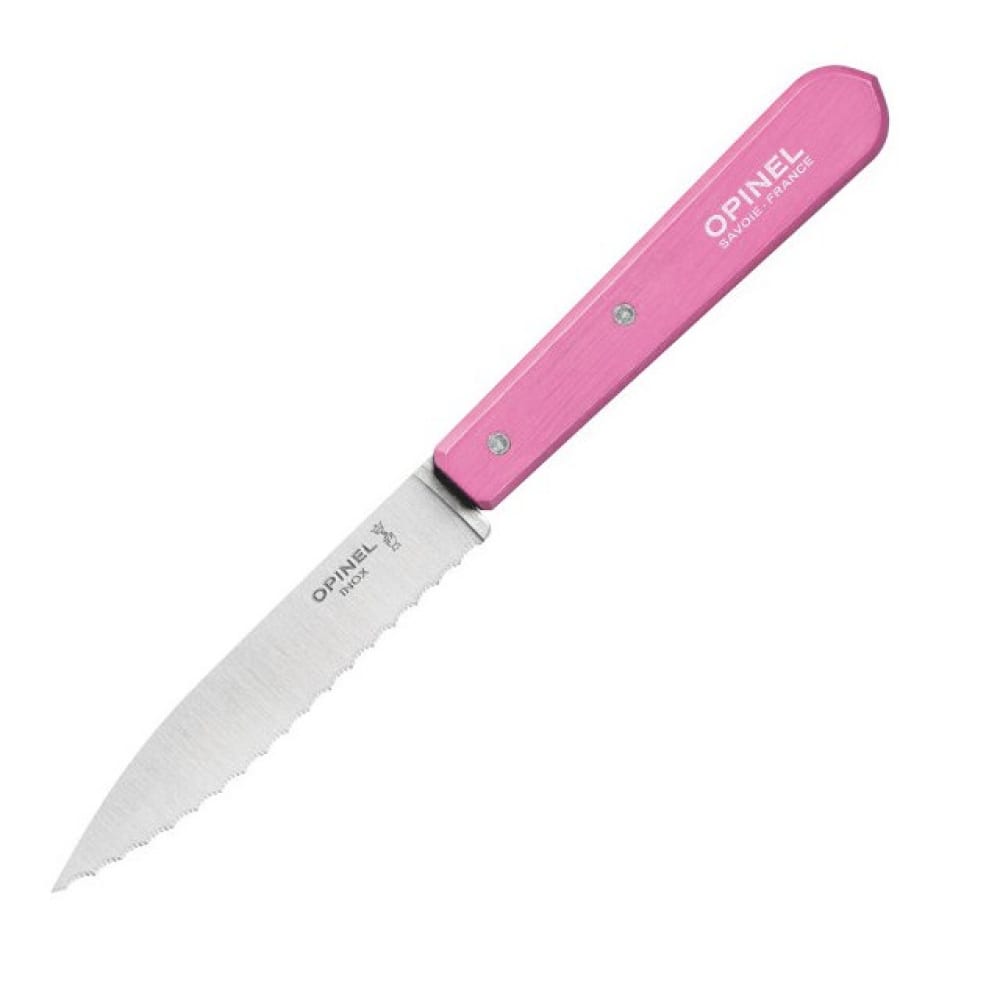 Купить Столовый нож opinel №113, деревянная рукоять, блистер, нержавеющая сталь, розовый 002036