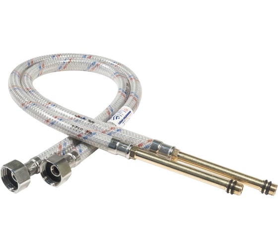 Изображение товара Гибкая подводка для смесителей ЦС, штуцер 106/100 мм, 1/2”хM10 L-80 см, пакет, уп. пара ГП002274