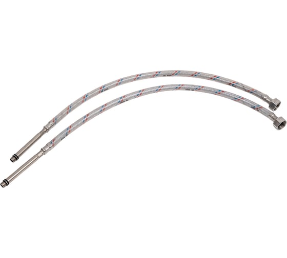 Изображение товара Гибкая подводка для смесителей ЦС, штуцер 106/100 мм, 1/2”хM10 L-60 см, пакет, уп. пара ГП002273