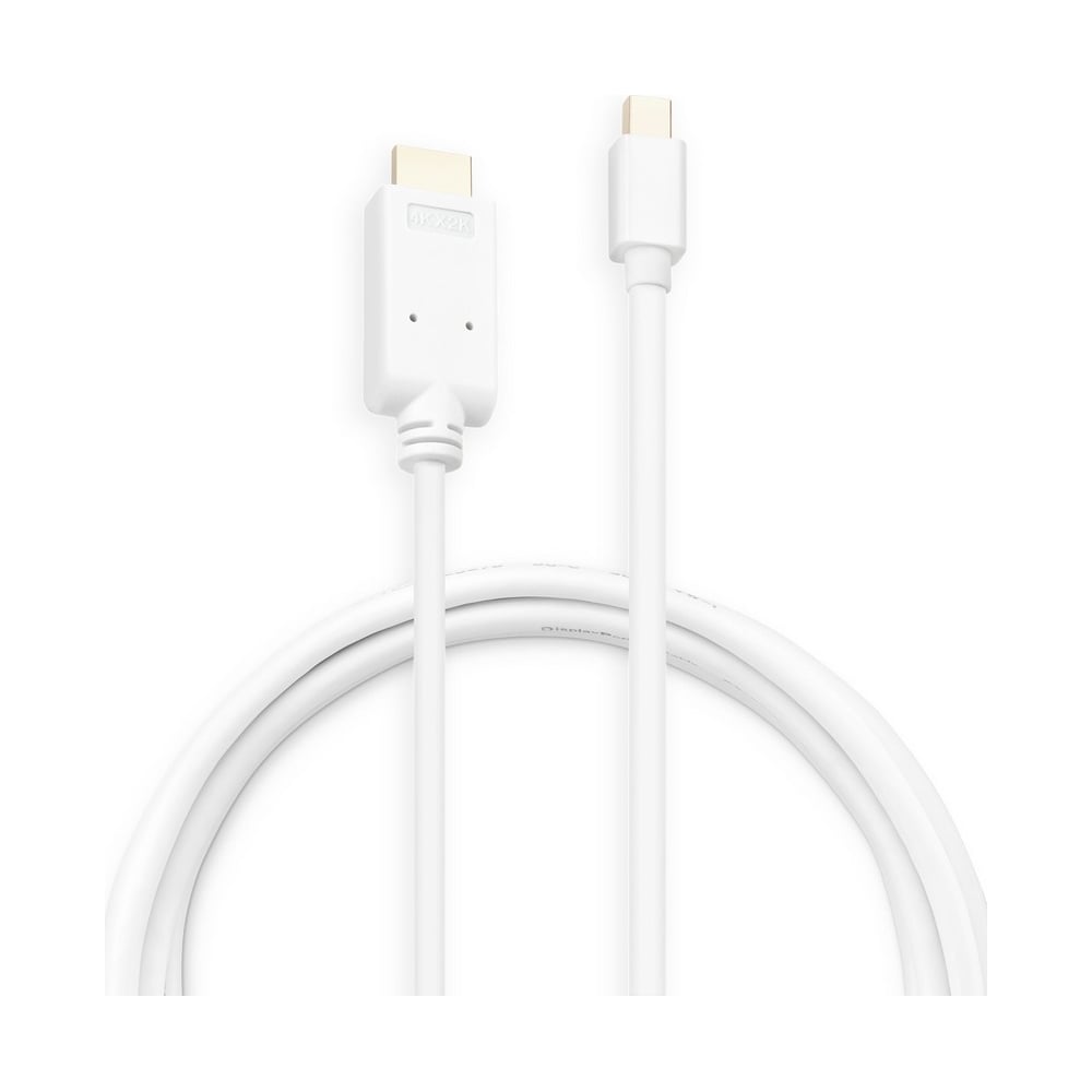 Изображение товара Кабель Mini DisplayPort на HDMI 2 метра BURO BHP MDPP-HDMI-2 позолоченный белый