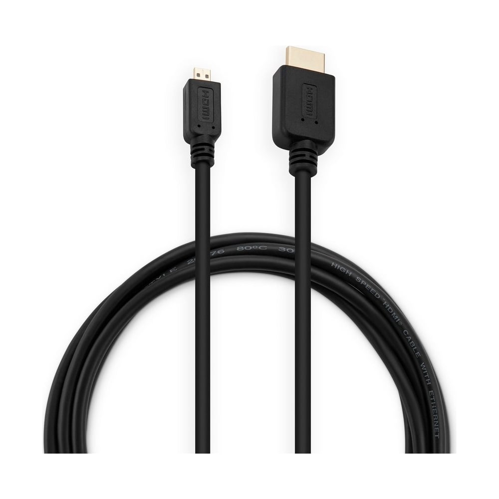 Изображение товара Кабель HDMI micro HDMI 1.4 1.8 м черный BURO