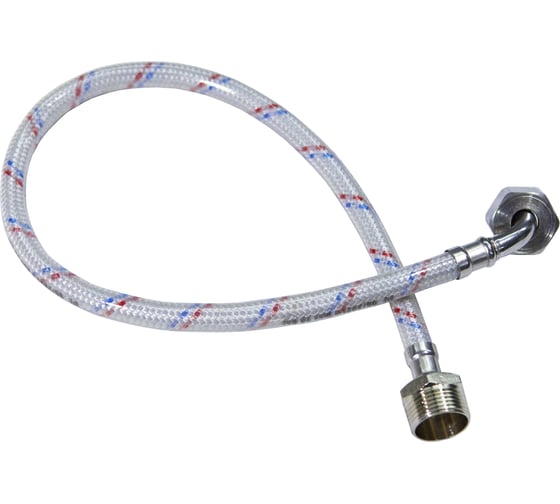 Изображение товара Гибкая подводка для воды ЦС нейлон, 3/4”Ш х 3/4"Г-угол L-60 см, штука ГП002165