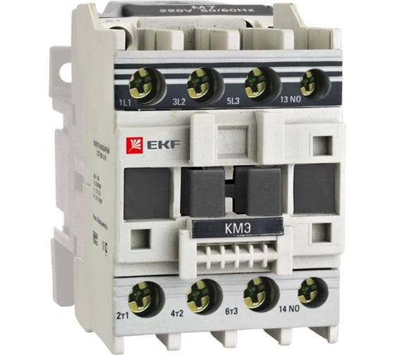 Изображение товара Малогабаритный контактор EKF КМЭ, 12А, 380В, 1NC, PROxima ctr-s-12-380-nc