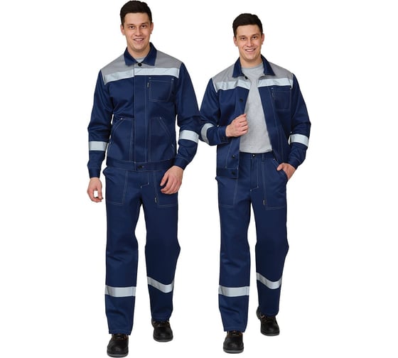 Изображение товара Костюм мужской " Пантеон" Прабо синий/серый р-р 52-54/170-176 12738