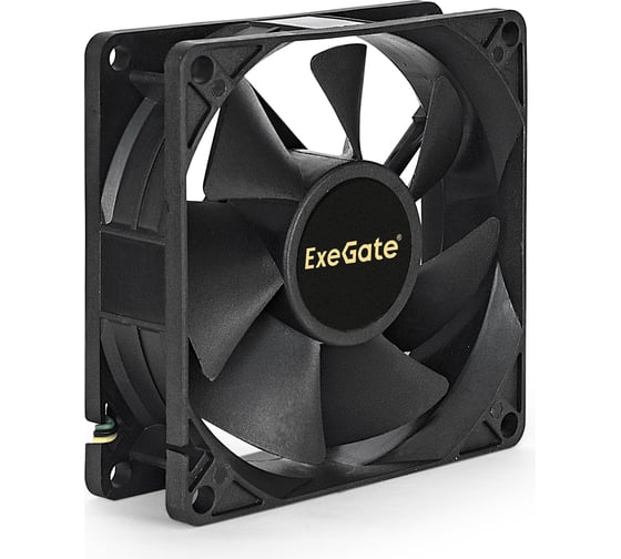 Изображение товара Вентилятор ExeGate EX08025B4P-PWM 12В DC, 80x80x25 мм, 2-Ball двойной шарикоподшипник, 4pin, PWM, 23dBA 283378