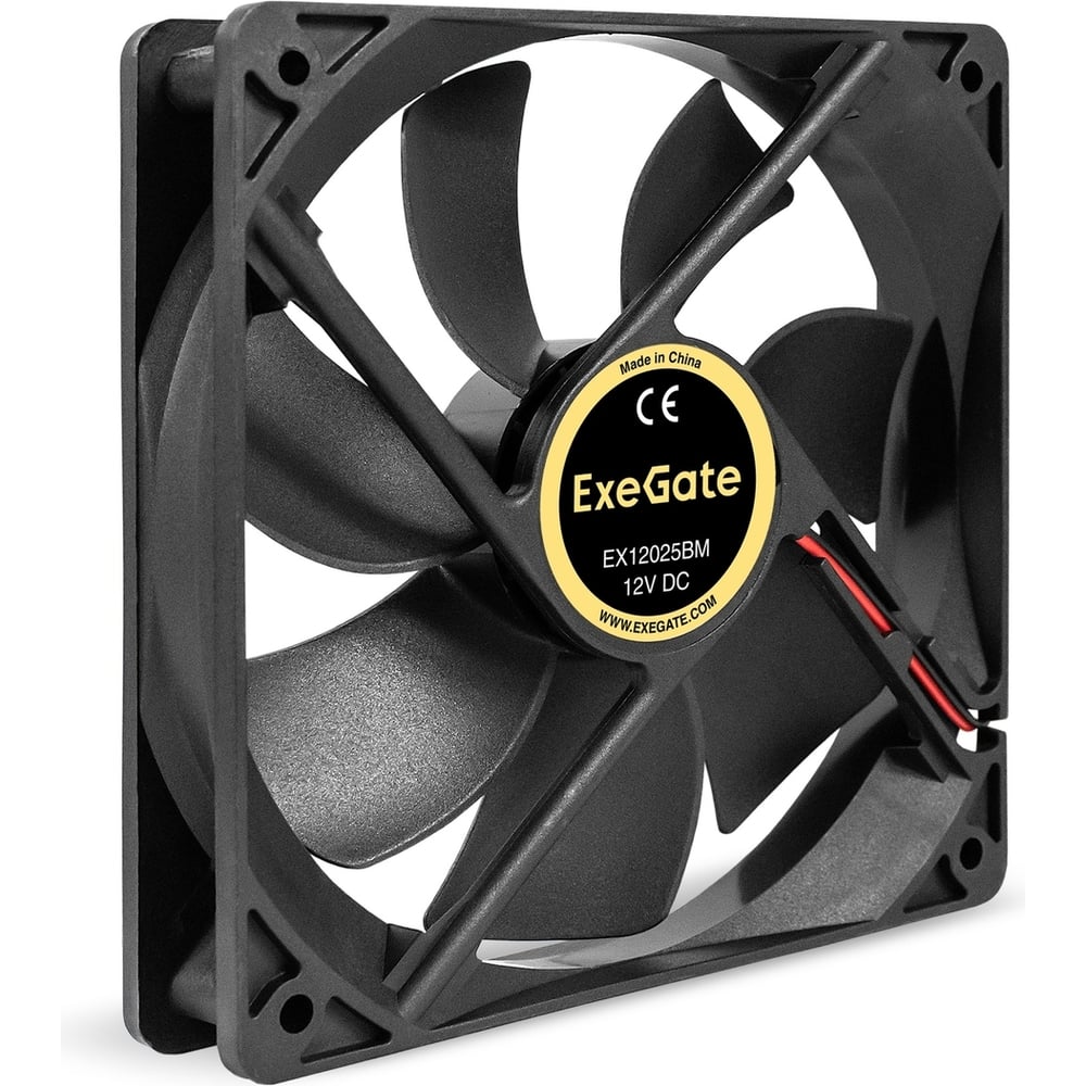 Изображение товара Вентилятор ExeGate EX12025BM 12В DC 120x120x25 мм двойной шарикоподшипник