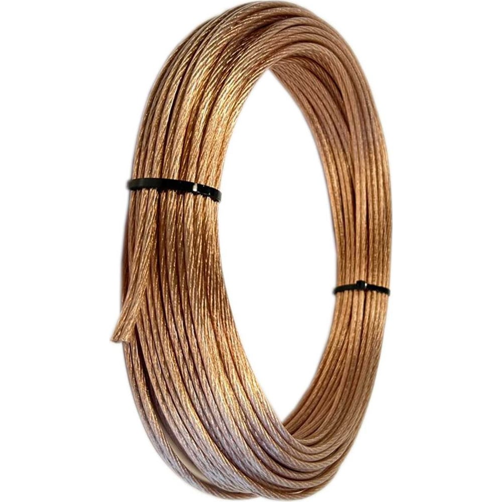 Изображение товара Акустический кабель TWIST 2x4 CCA 20м намотка прозрачный для аудиосистем