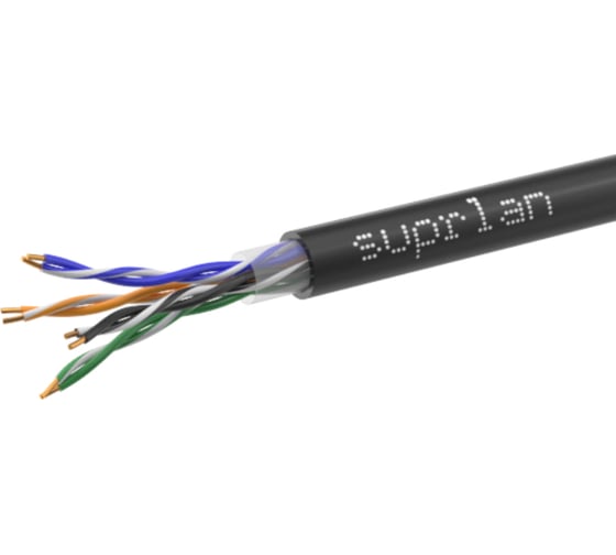 Изображение товара Сетевой интернет кабель витая пара SUPRLAN медный Standard UTP Cat.5e 4x2xAWG24 Cu PE внешний 305м 01-0325-1