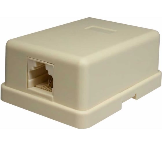 Изображение товара Телефонная розетка SUPRLAN 6P4C /RJ-11/ 1 порт 10-0305