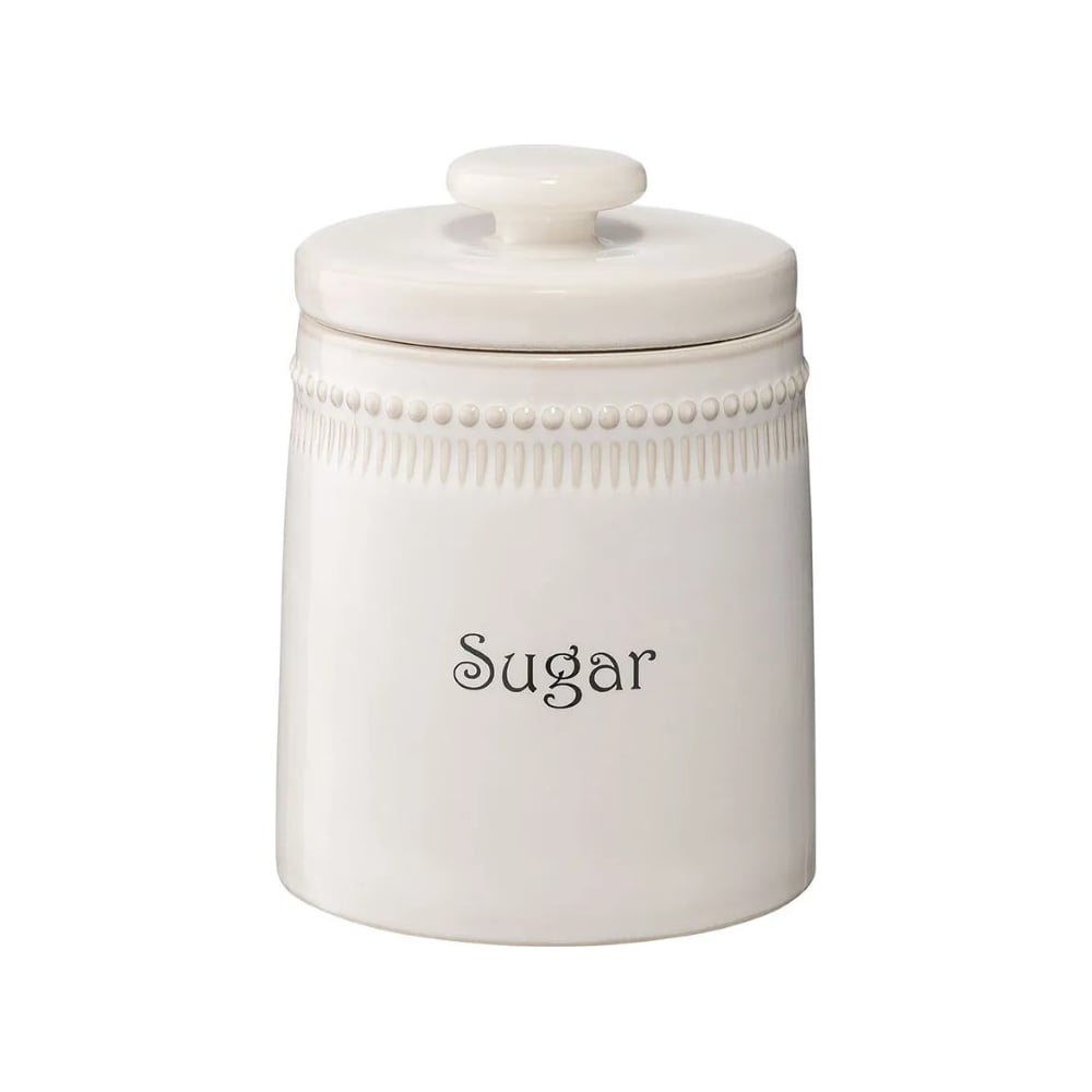 Изображение товара Банка для сахара Tkano объем 820 мл белая фарфоровая цилиндрическая