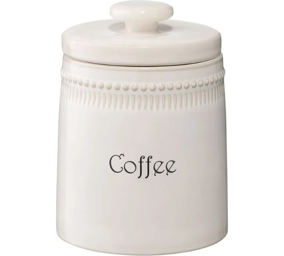 Изображение товара Банка для кофе Tkano белого цвета Kitchen Spirit, 820 мл TK22-TW_JAR0001