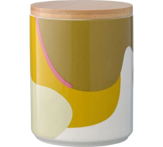 Изображение товара Банка для хранения Tkano горчичного цвета с авторским принтом Freak Fruit, 1,25 л TK22-TW_JAR0006