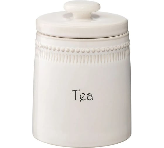 Изображение товара Банка для чая Tkano белого цвета Kitchen Spirit, 820 мл TK22-TW_JAR0003