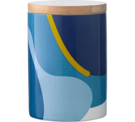 Изображение товара Банка для хранения Tkano синего цвета с авторским принтом Freak Fruit, 275 мл TK22-TW_JAR0010