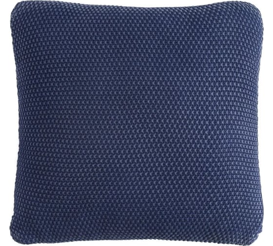 Изображение товара Подушка декоративная Tkano из стираного хлопка темно-синего цвета Essential, 45x45 см TK22-CU0008