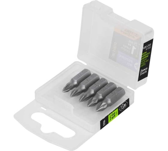 Изображение товара Набор профессиональных бит EXPERT сталь S2, 25 мм, PZ1, 5 шт Truper 12156