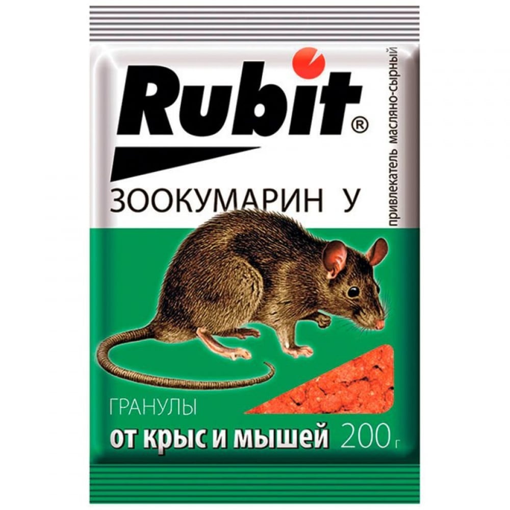 Защита от грызунов RUBIT зоокумарин+