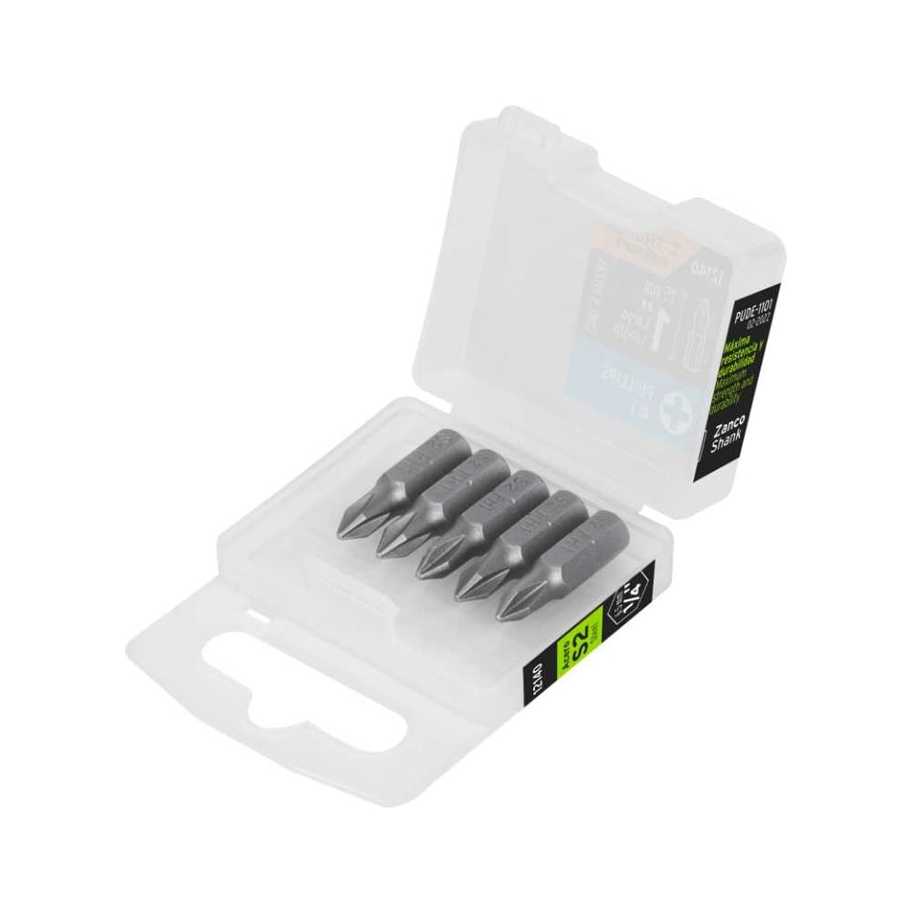 Изображение товара Набор профессиональных бит EXPERT сталь S2 25 мм PH1 5 шт Truper 12140