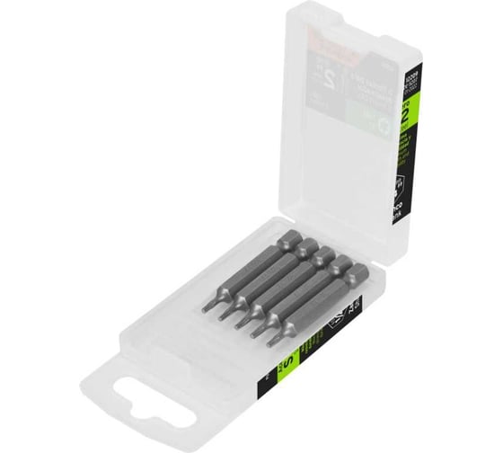 Изображение товара Набор профессиональных бит EXPERT сталь S2, 50 мм, T7, 5 шт Truper 12209
