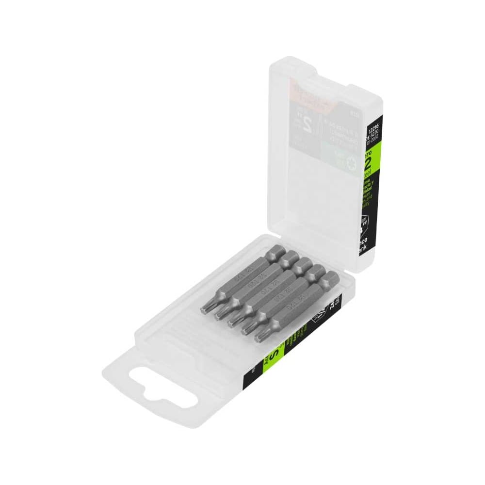 Изображение товара Набор профессиональных бит EXPERT сталь S2 T20 50 мм 5 шт Truper 12216