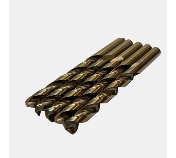 Изображение товара Сверло по металлу 5 шт, цилиндрический хвостовик, с кобальтом 9.2 мм, средняя серия, ГОСТ 10902-77 Р6М5К5 РосИнструмент 50292