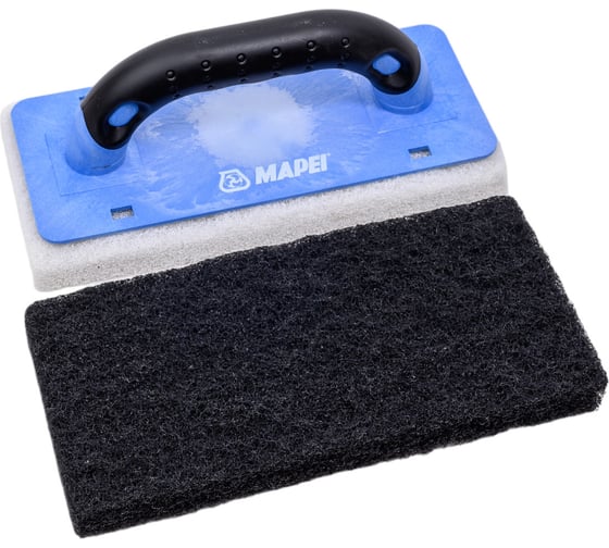 Изображение товара Набор для очистки остатков затирки MAPEI Basic шпатель, 2 сменных блока белый и черный ТМ 810194