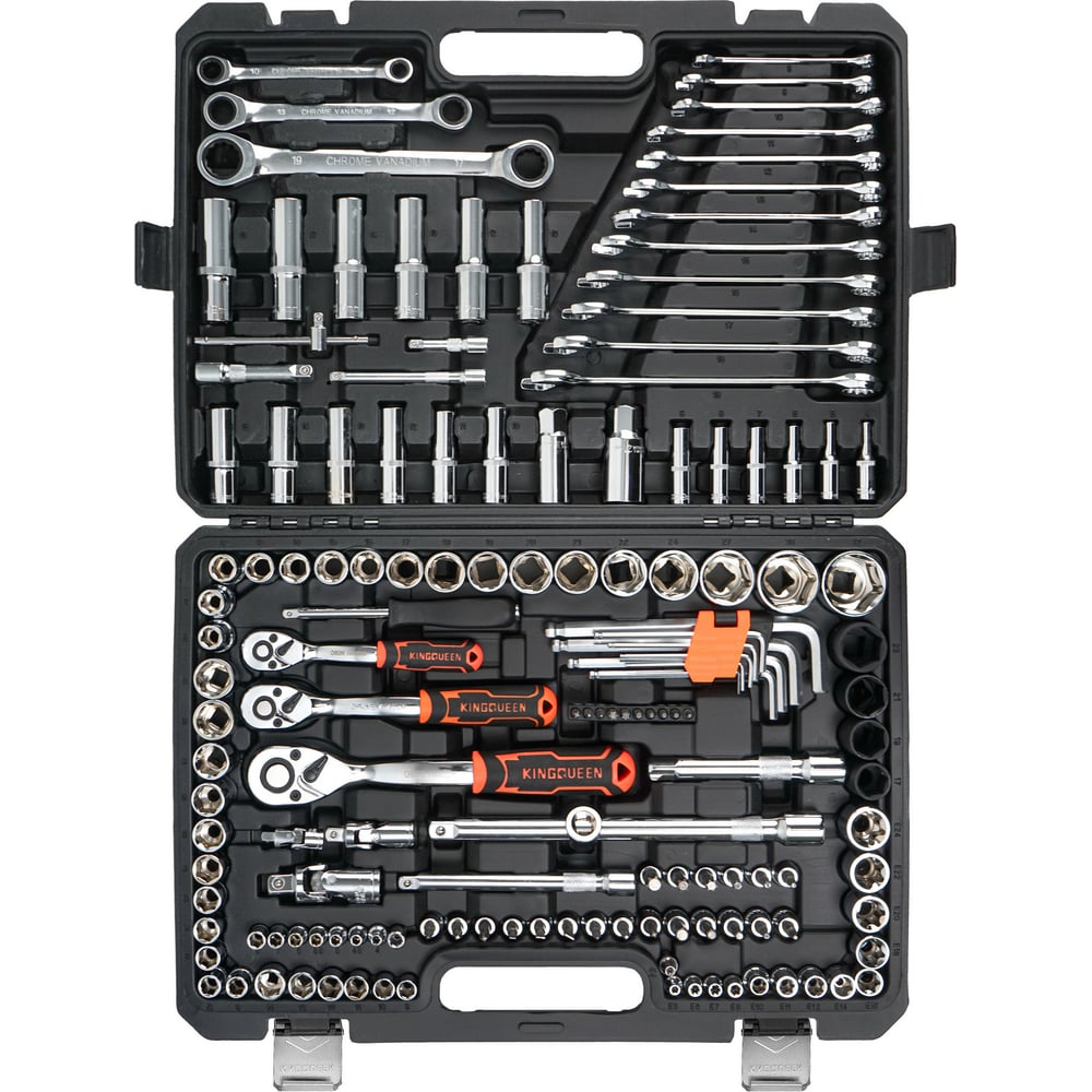 Изображение товара Набор инструментов KINGQUEEN 150 предметов, 72 зуба WIB-80003