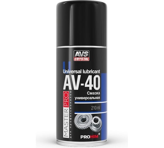 Изображение товара Многофункциональная проникающая смазка Прохим AV-40 210 мл аэрозоль AVS AVK-341 A40258S