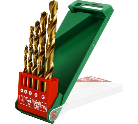 Изображение товара Набор сверл по металлу Flex 202-901 DR №1 (5 шт; 4-10 мм) HAMMER 30782