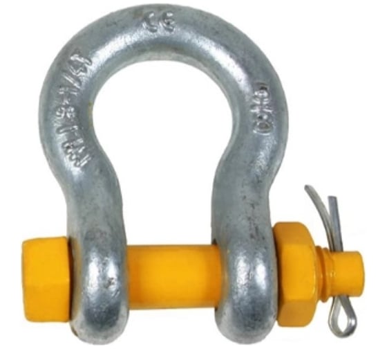 Изображение товара Скоба монтажная ЦКИ DIN 833, 1.5т, цинк, 1 шт. 10687