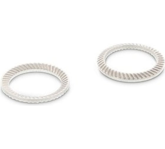 Изображение товара Шайба стопорная ЦКИ SCHNORR VS М8 8.4x13x1.2, насечка с двух сторон, ART.88121, для болтов 8.8 и 10.9, цинк, 50 шт. 54078