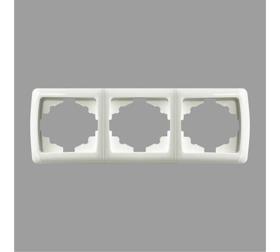 Изображение товара Рамка тройная горизонтальная ARTSUN OPTIMAL F-3G-W