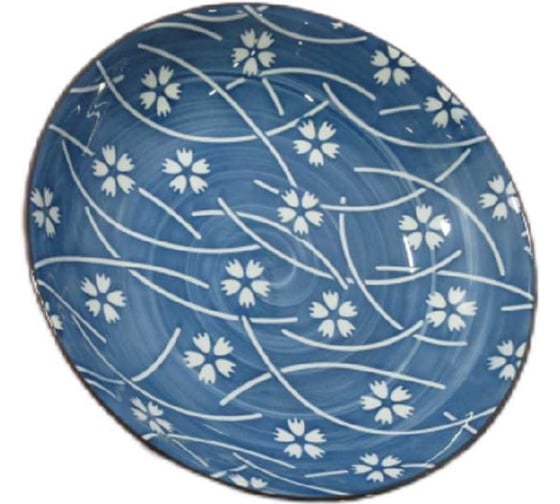 Изображение товара Тарелка Homium Japanese Collection, Очарование, белый/синий, D20 см platejcnew09wblue