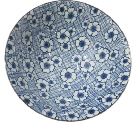 Изображение товара Тарелка Homium Japanese Collection, Очарование, глубокая (миска), белый/синий, D20 см platejcnew01wblue